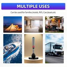 TV Antenna With Stick Base, 360°&Long Range Reception HDTV Antenna For Local Channels,Digital TV Antenna For Smart TV Indoor, Easy Installation Antennas For TVs Without Cable (7.0 In) - A - View 6