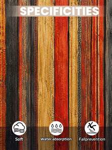 1pc Outdoor Anti-Slip Patterned Floor Mat, Indoor Carpet, Bathroom Mat, Kitchen Mat, Decorative Rug, Multi-Functional Hallway Mat, Soft And Comfortable, Easy To Clean, Suitable For Indoor And Outdoor Entryways, Bedrooms, Home Decor - Multicolor - View 5