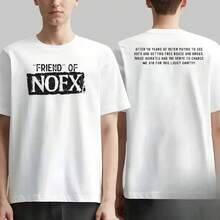 Classic Punk Band NOFX Graphic Print T-Shirt For Men Women Streetwear Fashion Casual Oversized Top O-Neck Cotton Soft Summer New Tee - 3 - View 1