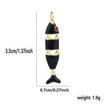 1pc Copper Fish Pendant DIY Bracelet Necklace Ankle Chain Charm, Suitable For Beach Vacation, Gift For Colleagues, Best Friends, Family And Friends - Multicolor - View 7