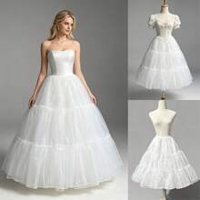 80cm/70cm/60cm/40cm/30cm Bridal Petticoat, 2-Layer/4-Layer Soft Tulle Skirt With Adjustable Waist/Length, Fluffy Underskirt For Wedding, Lolita Cosplay - Multicolor - View 13