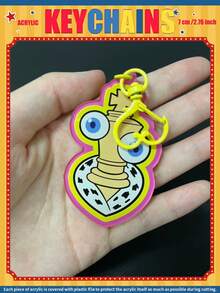 TADC Keychains, JAX, POM Cute Cartoon Character Keychain, Digital Circus Keychain, 2D Acrylic Keychain, Cute Cartoon Character Keychain, 2D Acrylic Keychain, Otaku Culture Enthusiasts, Cartoon Lovers, Bag/Car Key Chain Decoration, Student Backpack Accessory, Suitable For Giving To Family, Friends, Fans - Please Remove the Protective Film Before Use. - View 16