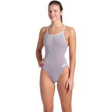 Arena Performance Women's Team Solid Lace Back Swimsuit One Piece Bathing Suit Variant 11 - Sea Foam/White - View 1