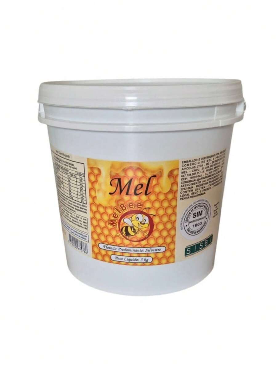 Honeybee Mel Puro de Abelhas - Balde 5 kg - Várias Floradas - laranjeira - Visão 1