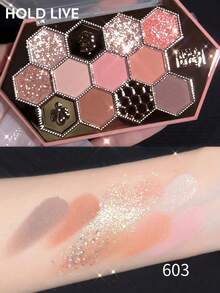 Paleta de Sombras de Ojos con Strass en Forma de Panal HOLD LIVE 603 - 603 - Ver 2
