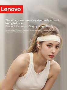 Tai nghe không dây Lenovo Bluetooth 5.4, tai nghe mini tàng hình chống ồn với mic ENC, hộp sạc hiển thị LED và âm trầm sâu cho iPhone Android - Xem 8