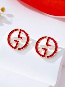 1 Pair Fashion Elegant YS Letter Pearl Earrings, Luxury High-End Niche Design, Versatile Socialite Earrings - Letter Earrings - View 4