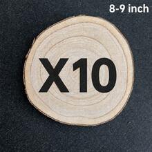 10Pcs Natural Wood Slices 12-13 Inch Rustic Paulownia Wood Rounds For Wedding Centerpieces, DIY Crafts, Home Decor, Party Table Decoration - A - View 17