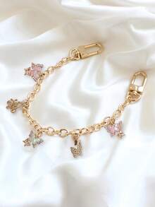 Y2K Vintage Style Bag Accessories Butterfly Bag Chain Pendant Extension Chain Women's Bag Charm Wallet Decorative Chain Bag Chain - Multicolor - View 5