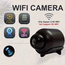 1pc 2pcs Indoor Smart Security Camera, Two-Way Audio, Night Vision & Wi-Fi Remote Access - Portable USB Powered Home/Office/Store Monitoring, Easy Installation, Home Security Smart Camera, Store Monitoring, Compact Design, HD Video - Black - View 3