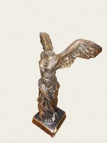 1pc Medium Sized Tabletop Dark Bronze Winged Victory Of Samothrace Sculpture Art Statue Decorative Figurine Ornament, Suitable For Living Room Bedroom Office Bookshelf Entryway, Light Luxury Aesthetic Display Housewarming Gift Home Improvements - A - View 12