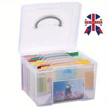 Greeting Card Organiser Storage Box – With 6 Removable Dividers, Holds Birthday & Christmas Cards - 1PC - View 9