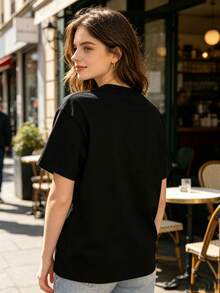 Summer Tops, Loose 2026 League Jersey, --Shirt For The Paris Club, Celebration Outfit For Football Fans - 黑色 - 查看 2
