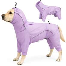 Dog Raincoat, Waterproof Dog Rain Jacket With Removable Hood,Adjustable 4 Legs Pet Poncho With Leash Hole,Reflective Stripe Hooded Windproof Clothes For Small To 3X-Large Dogs,S - Multicolor - View 23