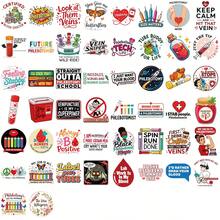 50PCS Fun Blood Collection Sticker Aesthetic PVC Laptop Sketchbook Stationery Decoraction Scrapbooking Supplies School Supplies - 1 Set - View 4