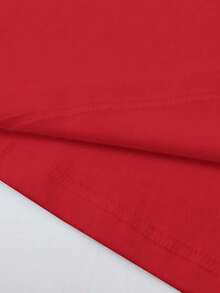 100% Cotton T-Shirt Soft Breathable Crew Neck Casual Everyday Basic Tee - Red - View 3