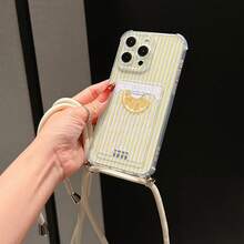 Transparent Card Slot Phone Case, Compatible With IPhone, Galaxy, Honor, Tecnoo And Other Models, Transparent Wallet-Style Silicone Back Cover, Shockproof, Waterproof, Anti-Drop, Anti-Scratch - Multicolor - View 4