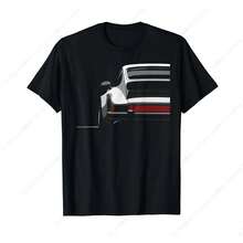 Camiseta con Silueta de Coche de Carreras Icónico y Legendario - Negro - Ver 1