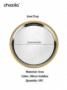 choxila 1pc Stainless Steel Food Tray, Can Be Used As Serving Tray, Storage Tray, Decorative Tray, Pastry Snack Cake Fruit Tray, Jewelry Dish, Cosmetic Organizer Tray, Bathroom Sundries Organizer Tray, Suitable For Home/Restaurant/Party/Camping/Wedding - Tray - View 12
