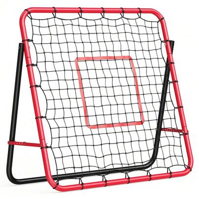 Soonbuy 6 X 4 FT Soccer Rebounder Net Adjustable Angle Heavy Duty Steel Frame Portable Training Net For Passing Kicking Practice Kids Teens Adults