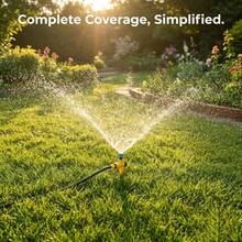 Adjustable Water Output Mode Sprinkler, 360° Rotating Nozzle, Automatic Watering Sprayer Suitable For Garden, Lawn And Vegetable Irrigation - Standard - View 1