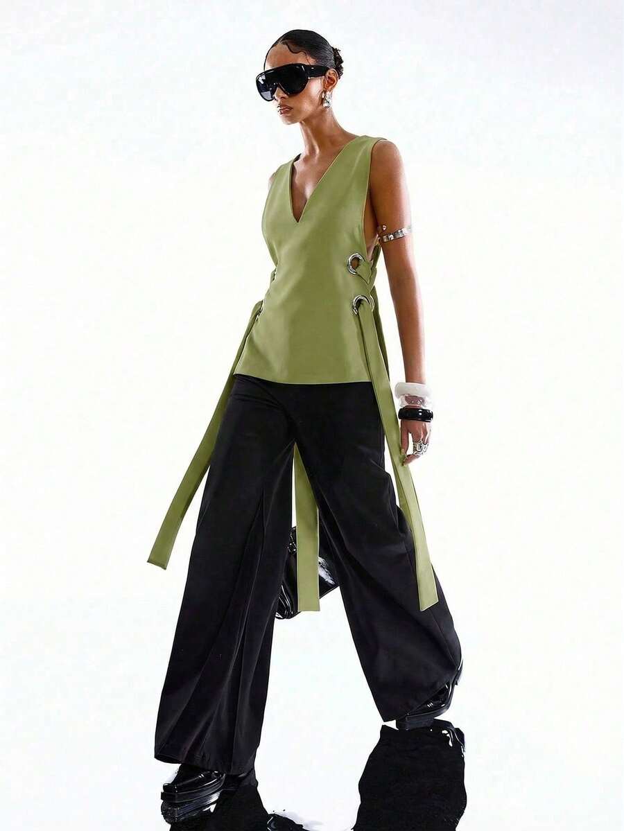 Women Blazers - Green - View 1