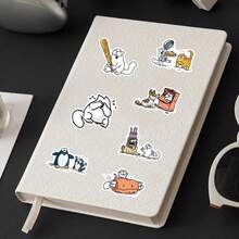 50pcs Cute & Funny Simon's Cat Animation Cartoon Decorative Notebook Stickers - Simon's Cat-1965X - View 9