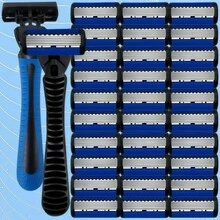 男用手動刮鬍刀 6層刀片 臉部除毛工具 安全刮鬍刀 - 彩色 - 查看 2