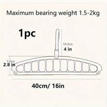 1/3/6pcs 9-Hole Multi-Function Magic Hanger, Foldable, Rotatable, With Storage Rack, Decorative, Decorate Room, Decorate Home, Decorate Bedroom, Bedroom, Home Storage, Suitable For Storing T-Shirts, Shirts, Short Sleeves, Shorts, Short Skirts, Dresses, Pants, Shoes, Jeans, Skirts, White Women's T-Shirts - Pink - View 12