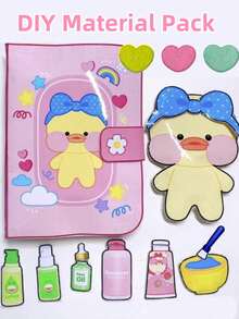 Capybara Quiet Book, Capybara School Learning DIY Handmade Material Kit, Children's Self-Made Toy Book - Multicolor - View 10