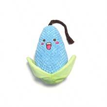 Corn-Shaped Plush Squeaky Doll With Built-In Sound Crinkle Paper, Press-To-Sound Interactive Doll For Cats And Dogs, Boredom Relief Teething Doll For Small To Medium Dogs And Puppies, Soft Plush Companion Doll For Cats - Multicolor - View 6
