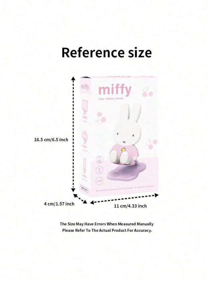 Dudukan Ponsel Lipat Miffy Seri Blind Box: Dudukan Ponsel Bertema Kelinci Resmi, Bahan Plastik ABS & Silikon Tahan Lama, Dapat Dilipat & Portabel, Desain Kartun Lucu, Cocok Untuk Sebagian Besar Smartphone - MultiWarna - View 8