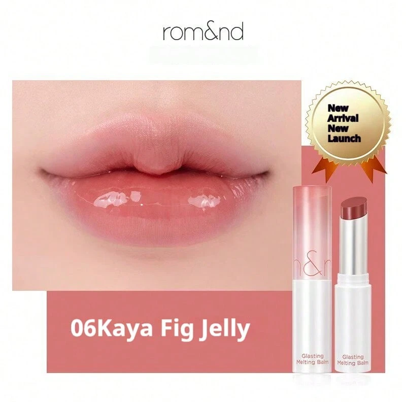 Rom&nd Romand Soft & Charming 果凍唇膏,保濕亮澤果凍質地,適合日常、外出與約會妝容,不黏膩持久,女性唇妝禮物 - 無花果咖椰06 - 查看 1