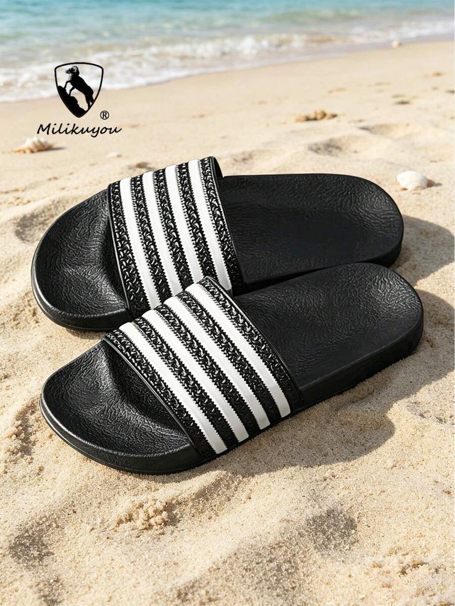 [Koleksi Baru Musim Semi/Panas] Sandal Unisex Anti Selip Sol Tebal Terbaru, Sandal Musim Panas Modis dan Serbaguna, Sepatu Pantai Olahraga yang Dapat Disesuaikan Ukuran 28-50 (Pola Asimetris)