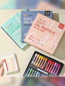 48 Farben weiche hochpigmentierte Ölpastell-Set, 36 Farben ultra-weiche cremige Textur Ölpastelle, geeignet für Studenten Kunstmalerei und Doodle-Kreationen - Sätze - Übersicht 6