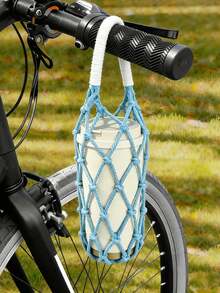 1pc Water Bottle Protective Sleeve & Coffee Cup Mesh Bag, Thickened Anti-Slip Anti-Drop, Portable Cycling Water Bottle Storage Bag, Suitable For Various Water Bottles, All Ages, Daily Commute, Outdoor Picnic Handheld Water Bottle Mesh Bag - Multicolor - View 1
