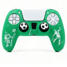 Football Themed Board Game Accessory Controller Skin Cover For Playstation 5 Controller, RALAN 1 Controller Protector Case+2 Customised Thumb Grips Caps - View 3