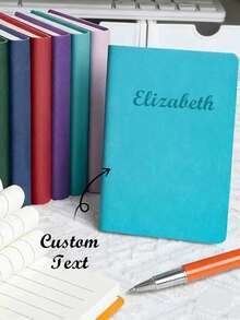 Customized Ultra Thick Soft Leather High Aesthetic Portable Mini Notebook ,Premium Eye Protection Paper,Office Style Mini Notebook, Suitable For Travel, Diary,Office, Work Records Or School, Back To School Stationery Supplies - Multicolor - View 2
