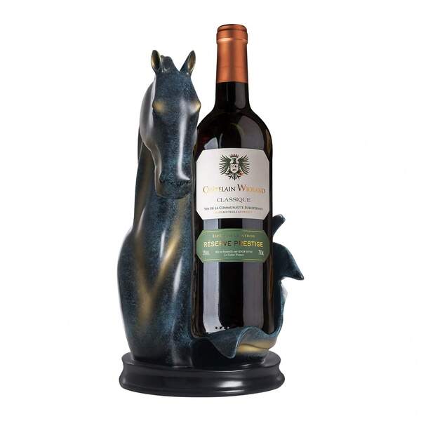 YUNRUX Wine Bottle Holder, Wine Rack In The Shape Of A Horse, Wine Storage And Presentation Rack