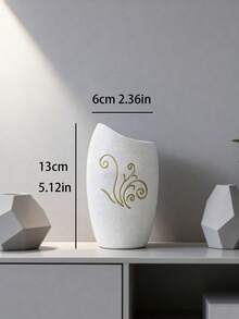 1pc Creative Black And White Vase Entryway Craft Storage Bucket Home Living Room Desktop Decoration Ornament Atmosphere Decor - 1pc - View 9