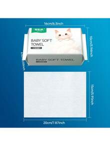 110pcs, Cloths & Towelettes, Disposable Facial Wipes, Soft & Skin-Friendly, Dry & Wet Use, Suitable For Hand & Face Cleaning, Makeup, Makeup Removal, Sweat Absorption, Oil Absorption, High Quality, Extra Large & Thick, Strong Water Absorption, For Home, Outdoor, Office - Multicolor - View 4
