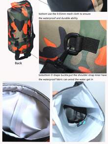2/5/10/20/30L Outdoor Camouflage Waterproof Portable Dry Bag PVC Coated Swimming Bag, Suitable For River Hiking - Multicolor - View 9