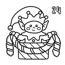 1 Book Christmas Holiday Calendar Coloring Book Vol. 2: Bold And Simple Christmas Coloring Book With Cute Winter Illustrations For Kids, Teens And Adults Back To School - Multicolor - View 9