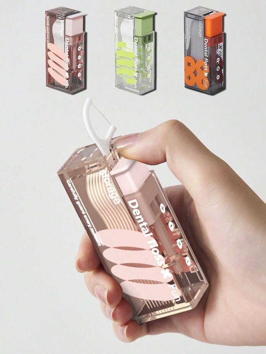 1pc Automatic Pop-Up Toothpick Holder, Premium Portable Mini Toothpick Storage Box, Easily Fits In Pocket/Bag, Suitable For Home Kitchen, Travel, Office Supplies, Gift, Back To School Room Decor, Autumn Home Decor, Autumn Decoration, Christmas Home Decor, Halloween, Cruise Essential, Fall