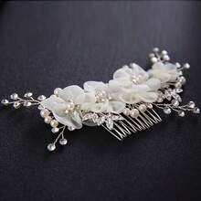 1 Pflanze eleganter ABS-Kunststoff (ABS-Harz) Haarkamm Braut Hochzeit Haaraccessoire für alle Jahreszeiten - Farbe - Übersicht 3