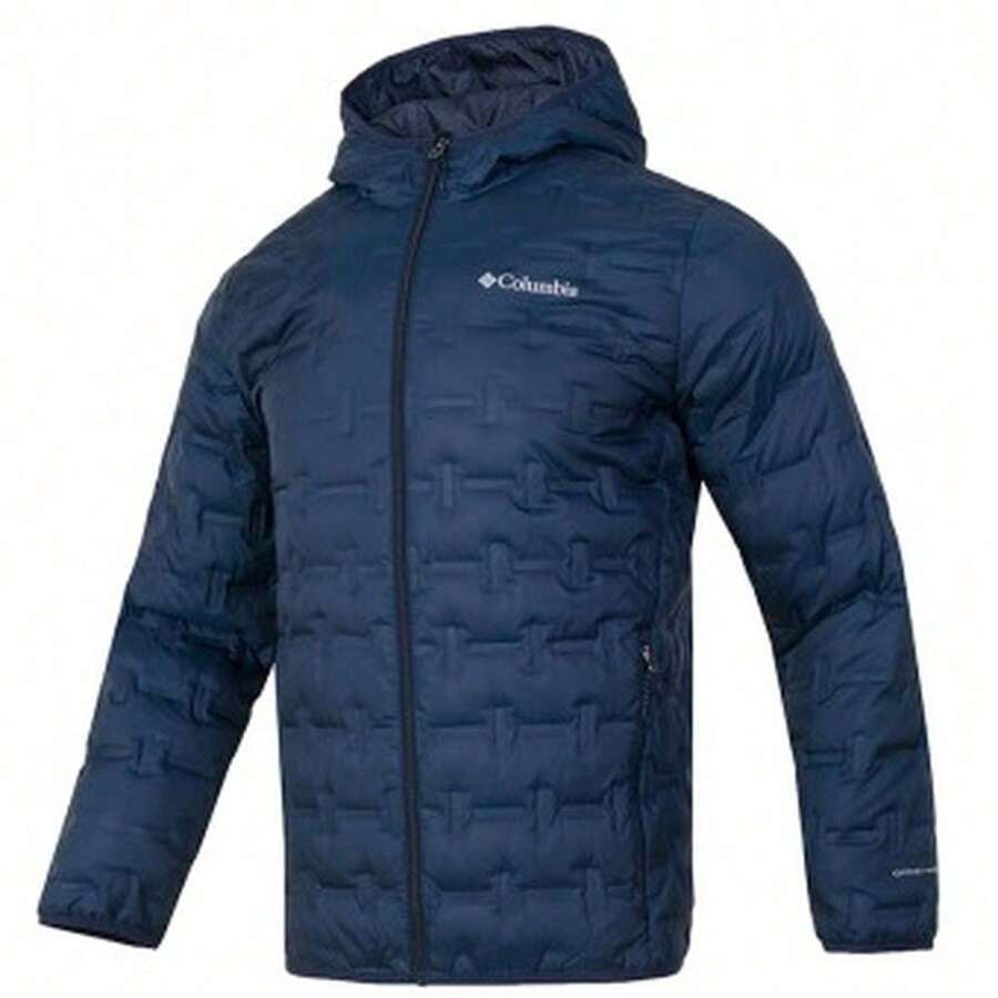 Columbia Men's Outdoor Sportswear Warm And Casual Hooded Down Jacket WE6610464 - Blue - View 1