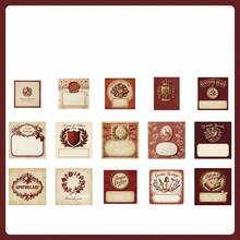 1 Pack 15pcs European Style Small Object Collage Stickers, Vintage Creative Aesthetic Decals, DIY Decorative Collage Craft Materials, Holiday Gift, Personalized Scrapbook School Stationery Supplies - W.P. - View 17