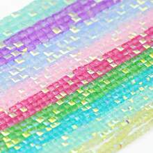 90-163 piezas Cuentas facetadas multicolor, cuentas sueltas para hacer joyas DIY como pulseras, collares, tocados, pendientes, suministros de artesanía de cuentas hechas a mano - Cuentas de vidrio hechas en casa - Ver 11