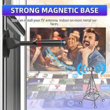 TV Antenna With Stick Base, 360°&Long Range Reception HDTV Antenna For Local Channels,Digital TV Antenna For Smart TV Indoor, Easy Installation Antennas For TVs Without Cable (7.0 In) - A - View 5