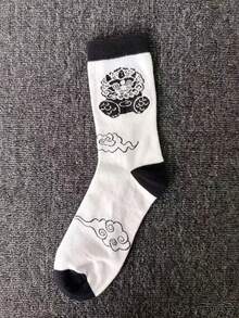1/5/10 Pairs Men's Long Socks, Versatile Mid-Calf Socks, Student Sports Fashion Basketball Socks - Multicolor - View 5
